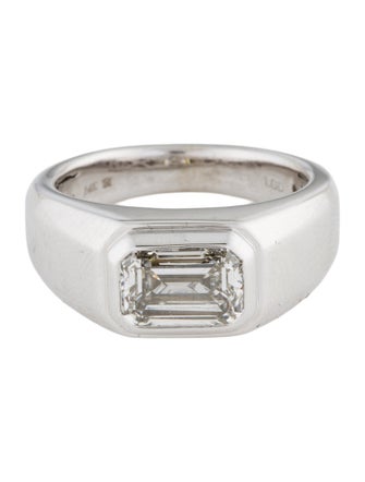 Badgley Mischka 14K 2.00ct Lab-Grown Diamond Signet Ring
