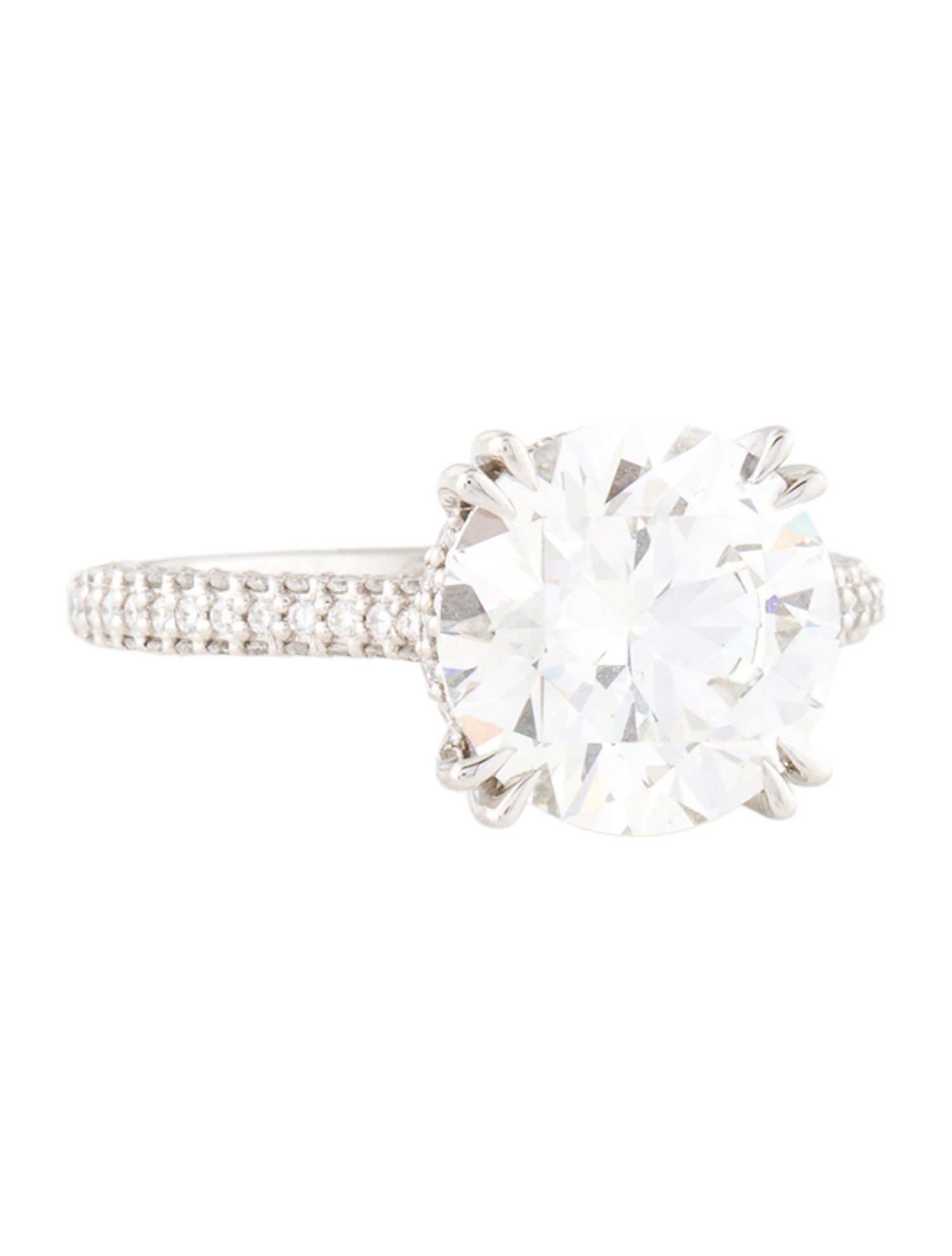 Badgley Mischka Platinum 4.50ct Lab-Grown Diamond Engagement Ring