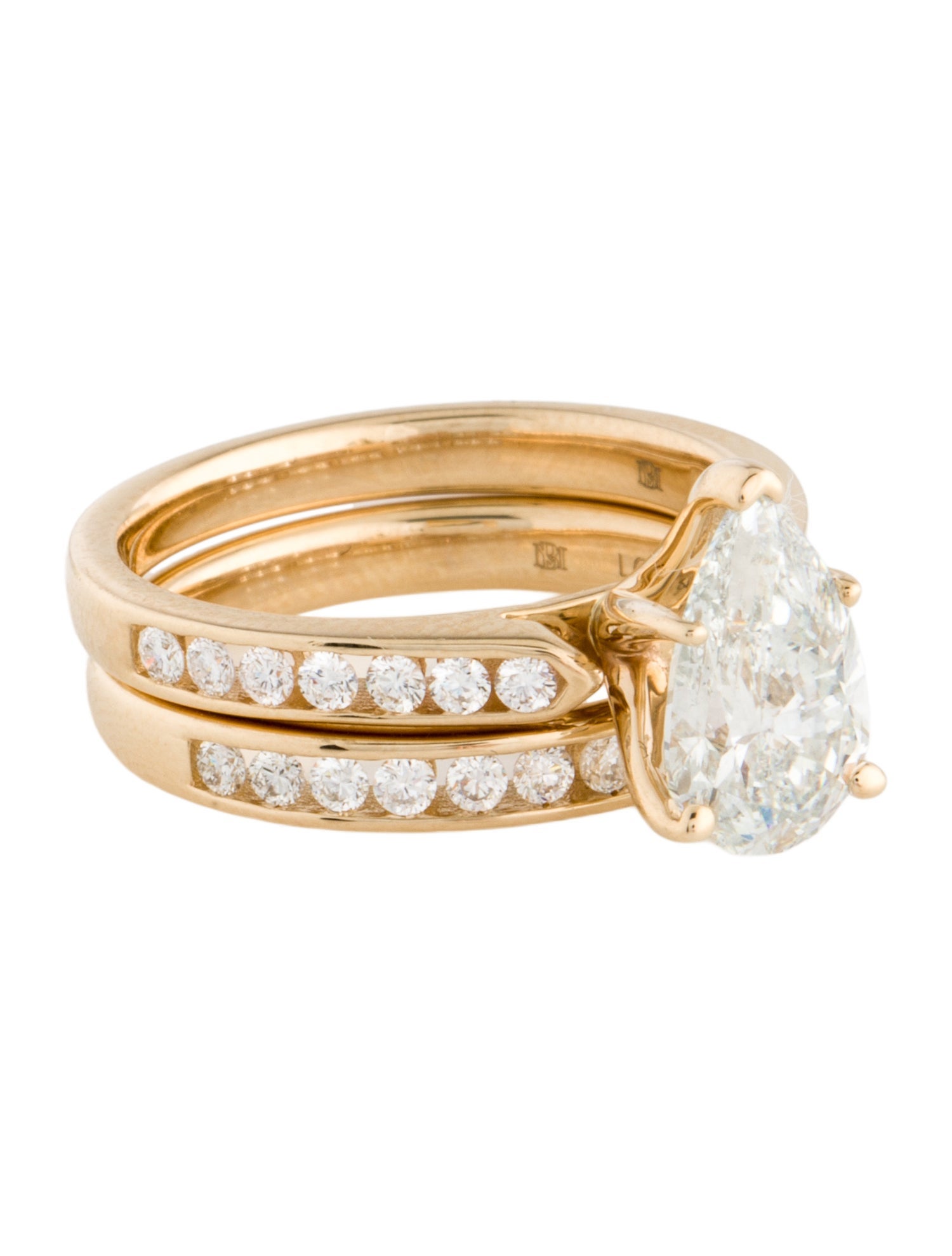 Badgley Mischka 1.53cts Lab Grown Diamond Wedding Set