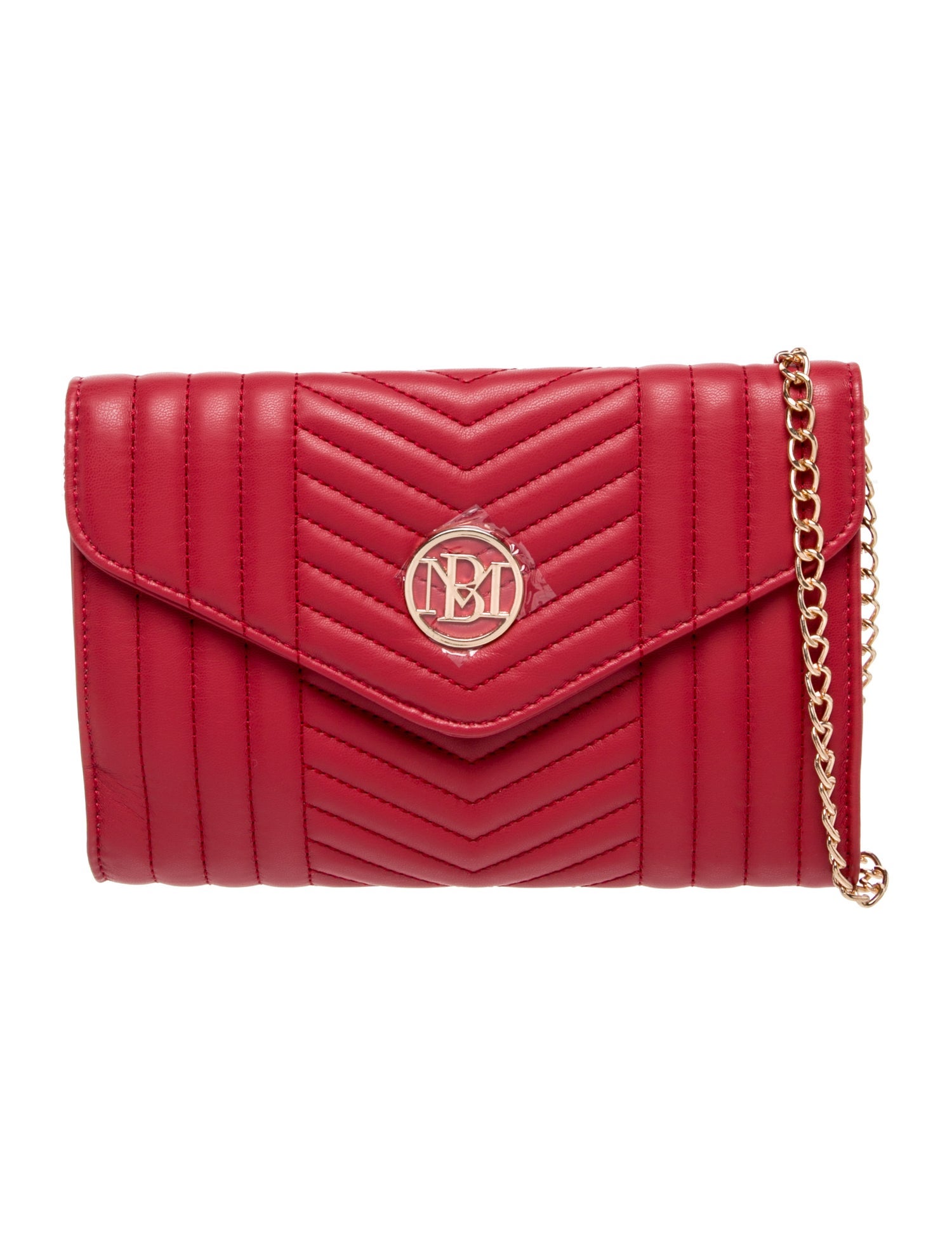 Badgley Mischka Leather Clutch w/ Tags