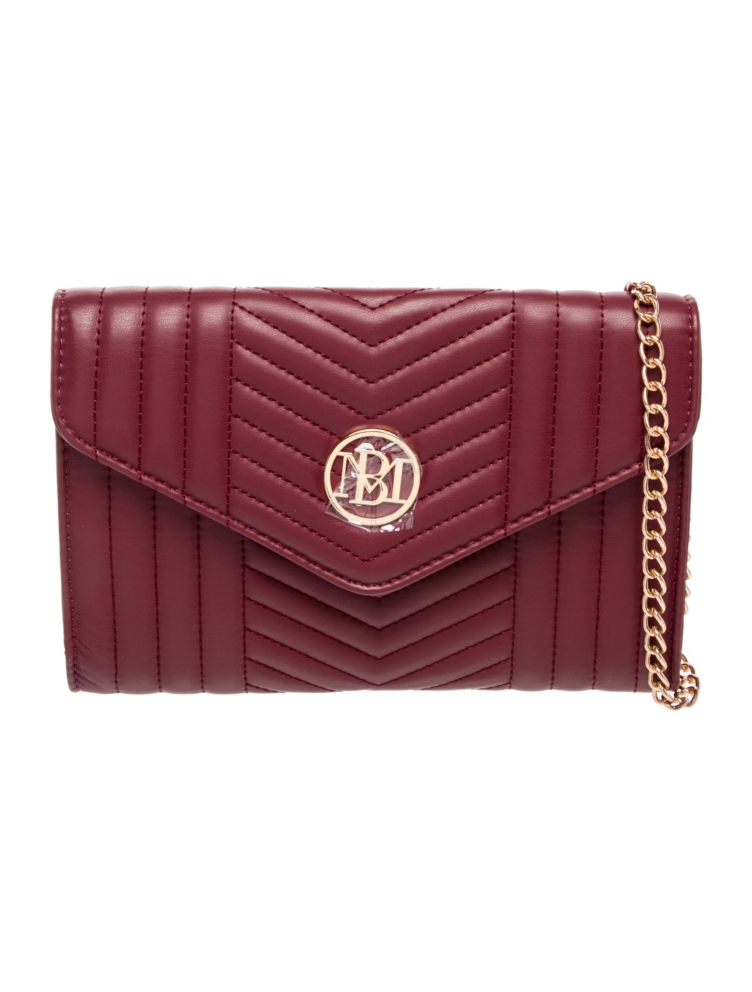 Badgley Mischka Leather Clutch w/ Tags