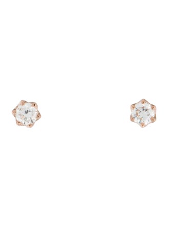 Badgley Mischka 14K 1.01ctw Lab-Grown Diamond Solitaire Stud Earrings