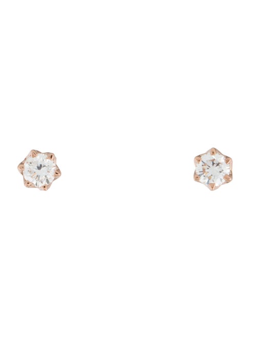 Badgley Mischka 14K 1.01ctw Lab-Grown Diamond Solitaire Stud Earrings