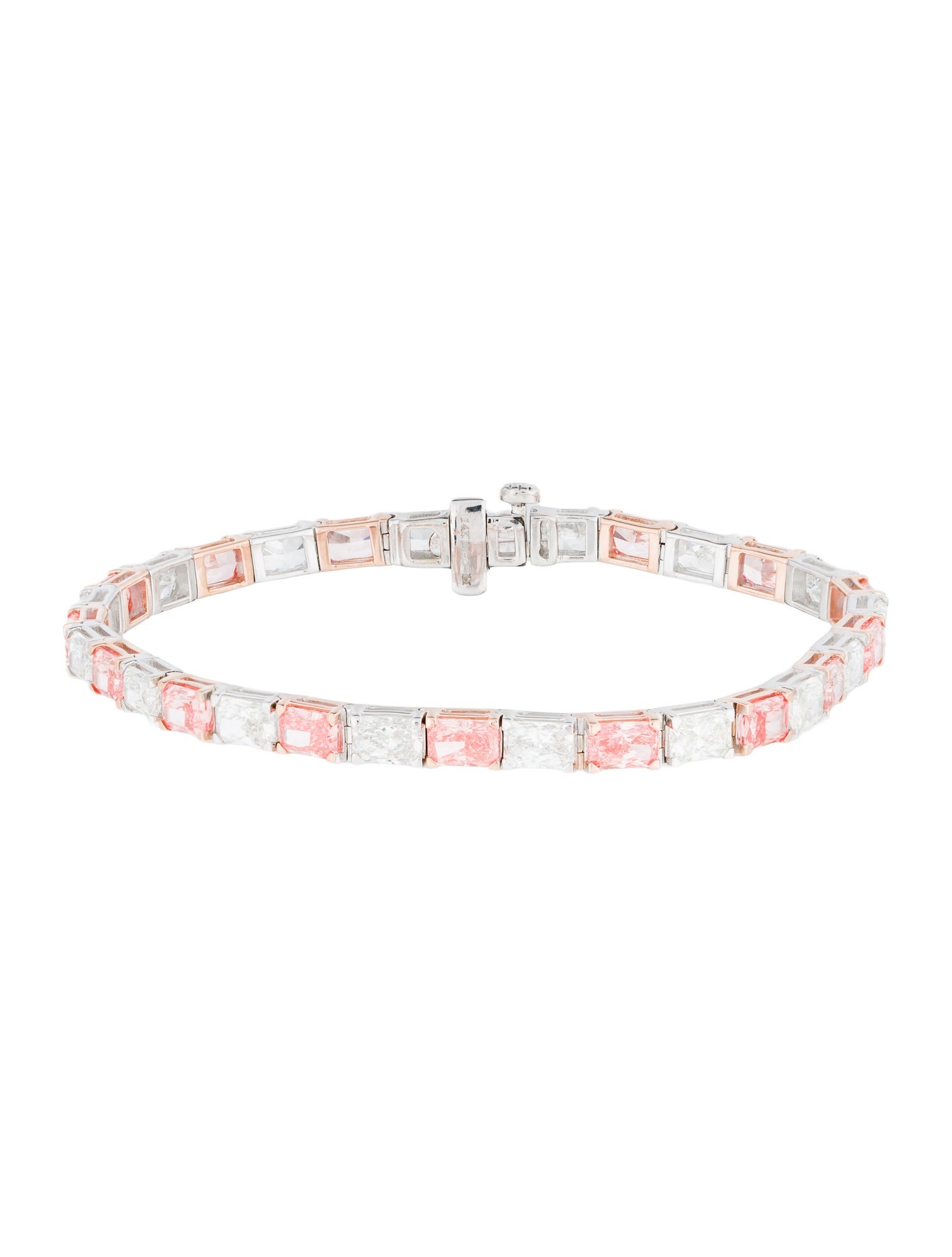 Badgley Mischka 14K 12.75ctw Lab-Grown Diamond Tennis Bracelet