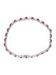 Badgley Mischka 14K Lab-Grown Diamond & Ruby Tennis Bracelet