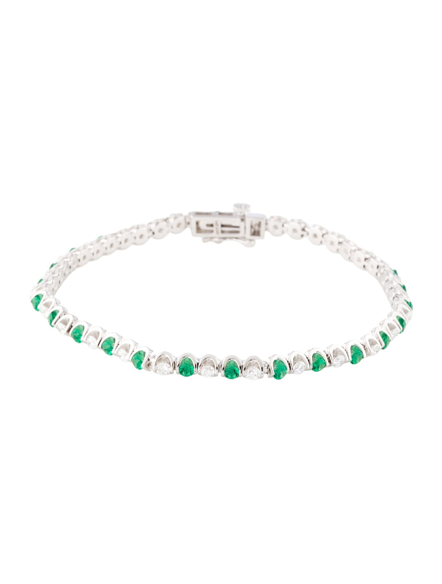 Badgley Mischka 14K 1.43ctw Lab-Grown Diamond & Crystal Tennis Bracelet