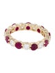 Badgley Mischka 14K Ruby & Lab-Grown Diamond Eternity Band