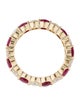 Badgley Mischka 14K Ruby & Lab-Grown Diamond Eternity Band