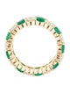 Badgley Mischka 14K Emerald & Lab-Grown Diamond Eternity Band