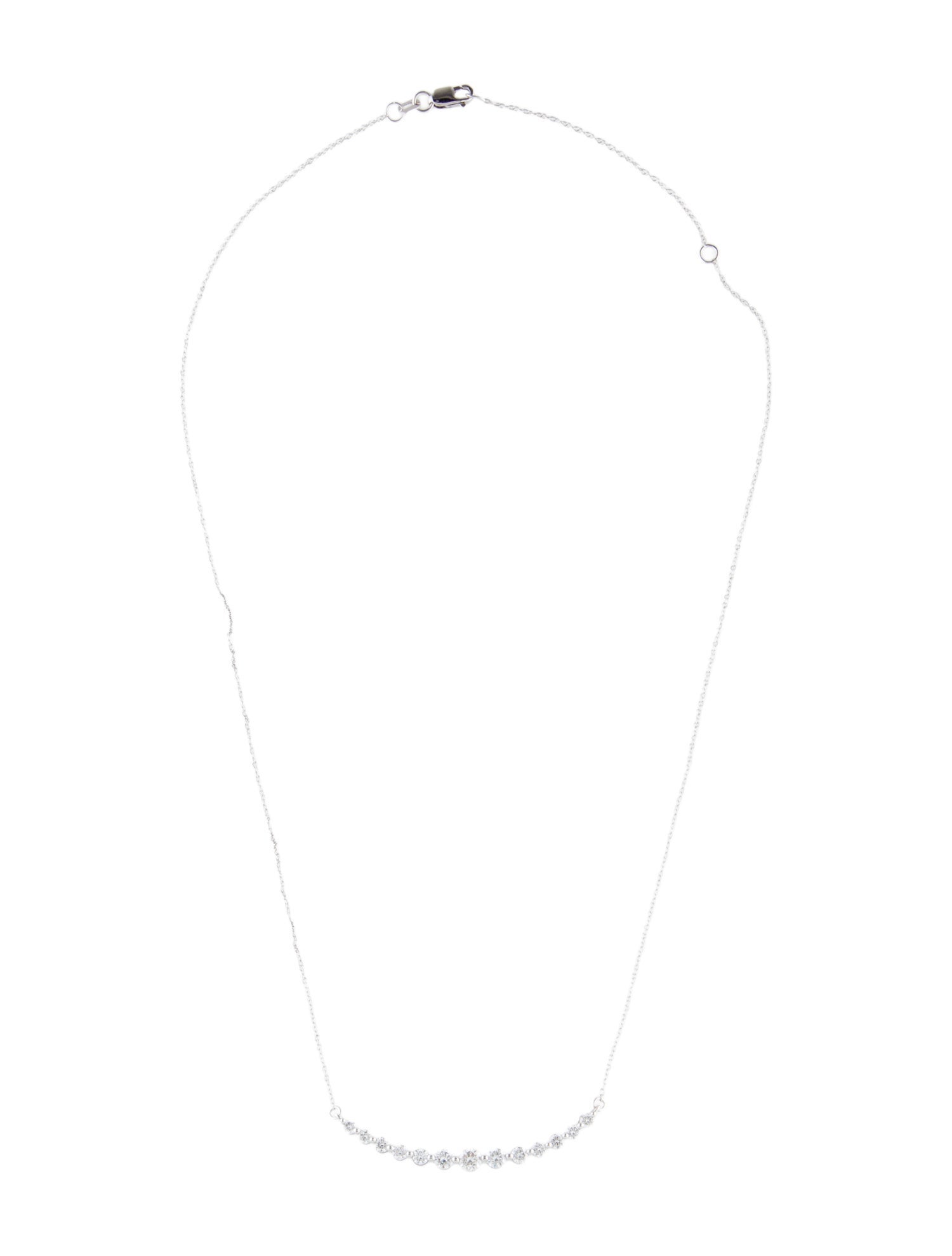 Badgley Mischka 14K 1.01ctw Lab-Grown Diamond Graduated Pendant Necklace