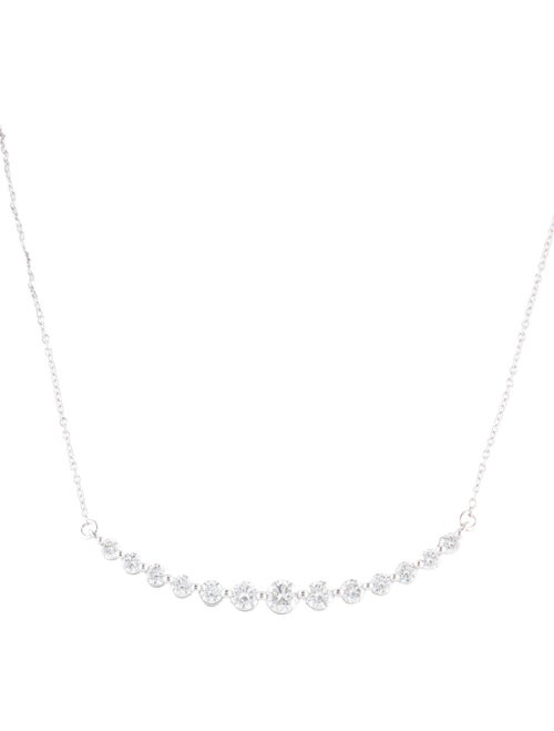 Badgley Mischka 14K 1.01ctw Lab-Grown Diamond Graduated Pendant Necklace