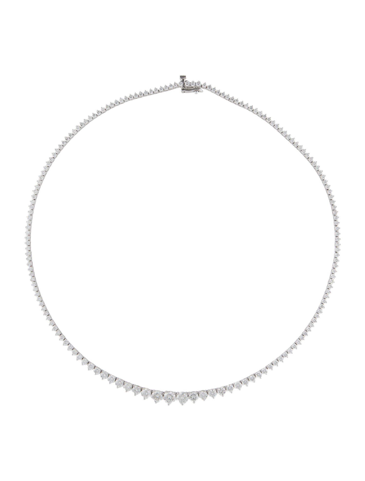 Badgley Mischka 14K 10.03ctw Lab-Grown Diamond Riviera Collar Necklace