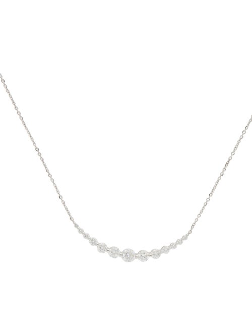 Badgley Mischka 14K 2.00ctw Lab-Grown Diamond Curved Bar Necklace