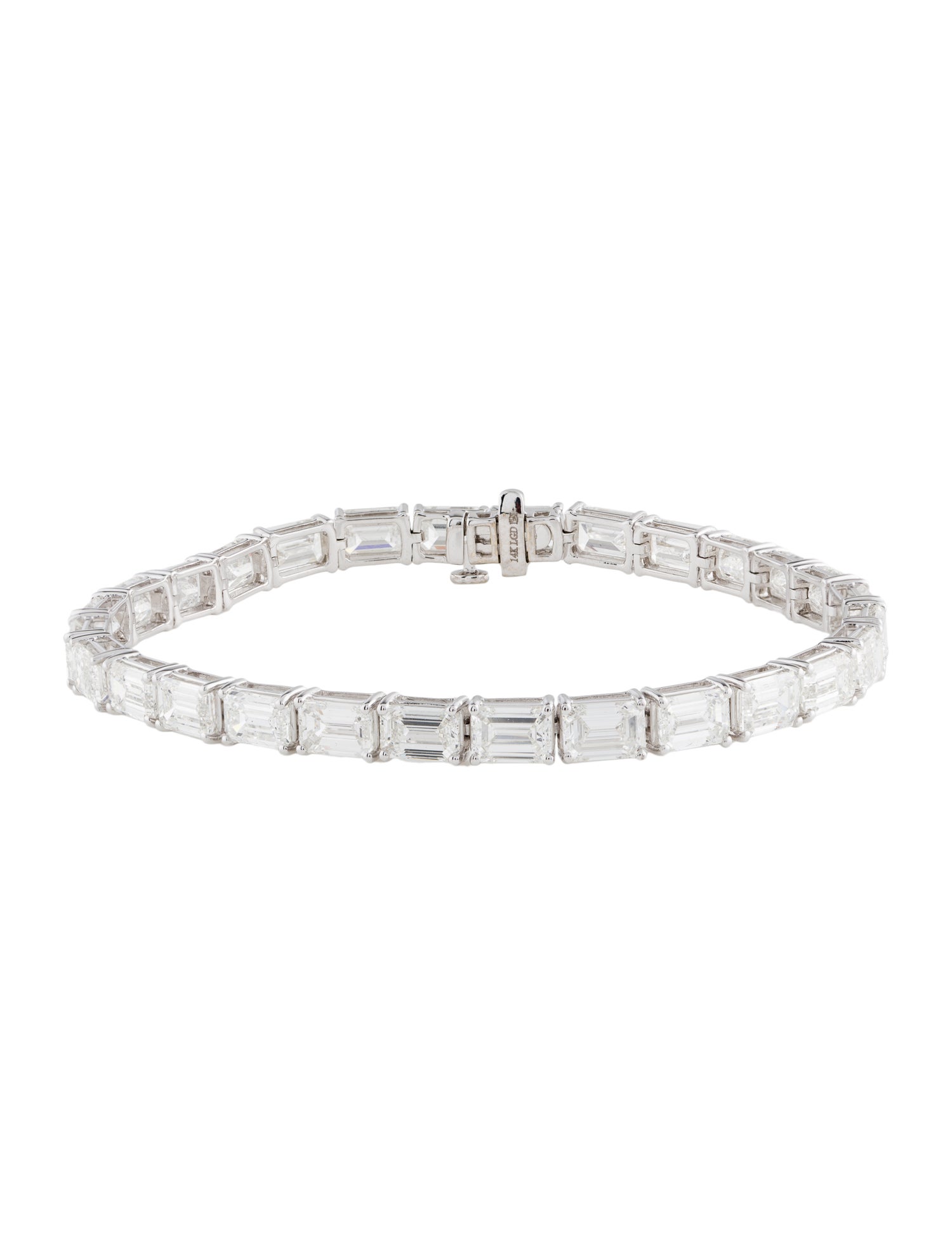 Badgley Mischka 14K 17.75ctw Lab-Grown Diamond Link Bracelet