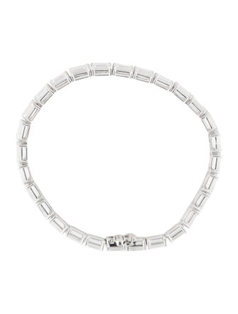 Badgley Mischka 14K 17.75ctw Lab-Grown Diamond Link Bracelet