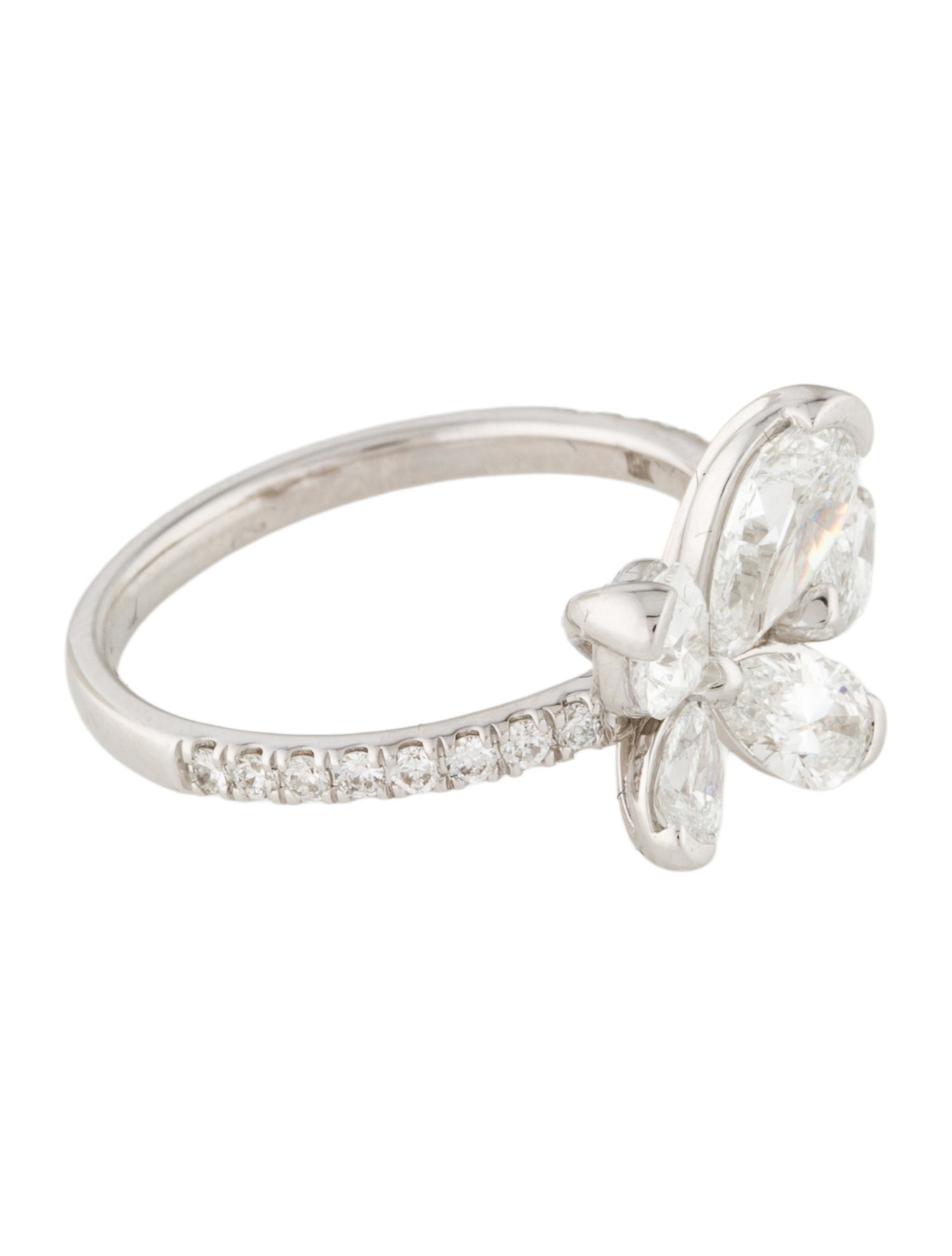 Badgley Mischka 14K 2.07ctw Lab-Grown Diamond Butterfly Cocktail Ring