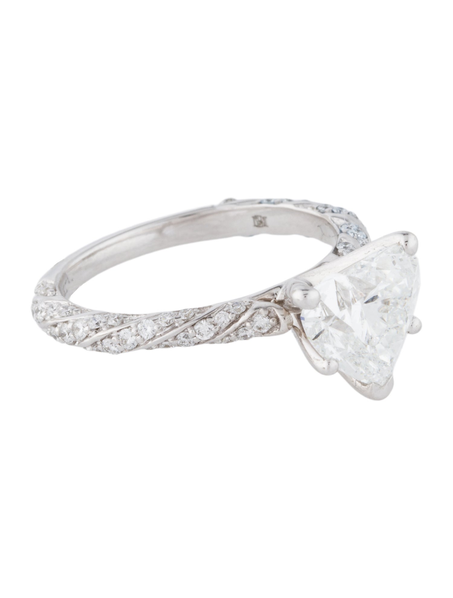 Badgley Mischka 2.52ct Lab-Grown Diamond Twist Engagement Ring