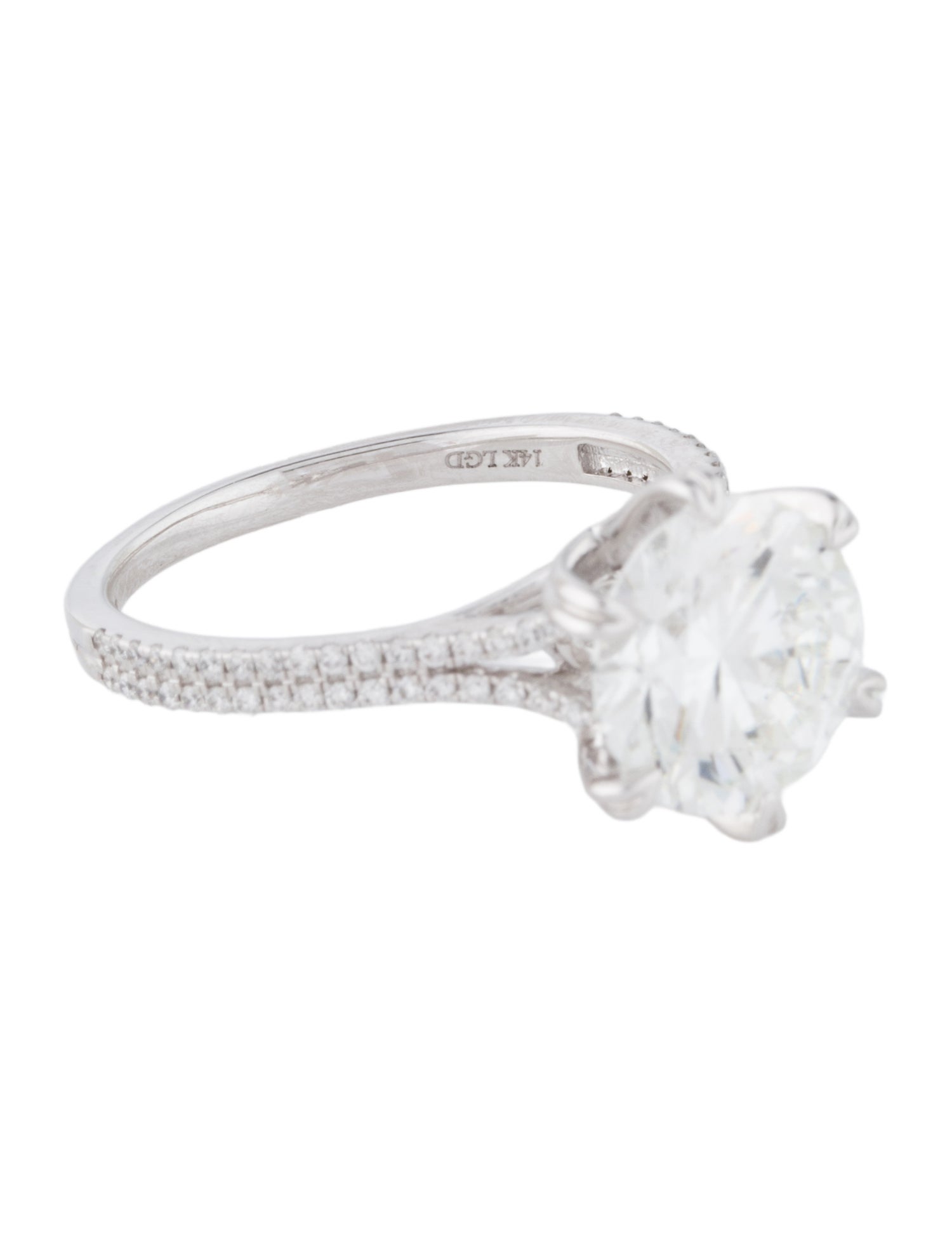 Badgley Mischka 3.34ct Lab-Grown Diamond Engagement Ring