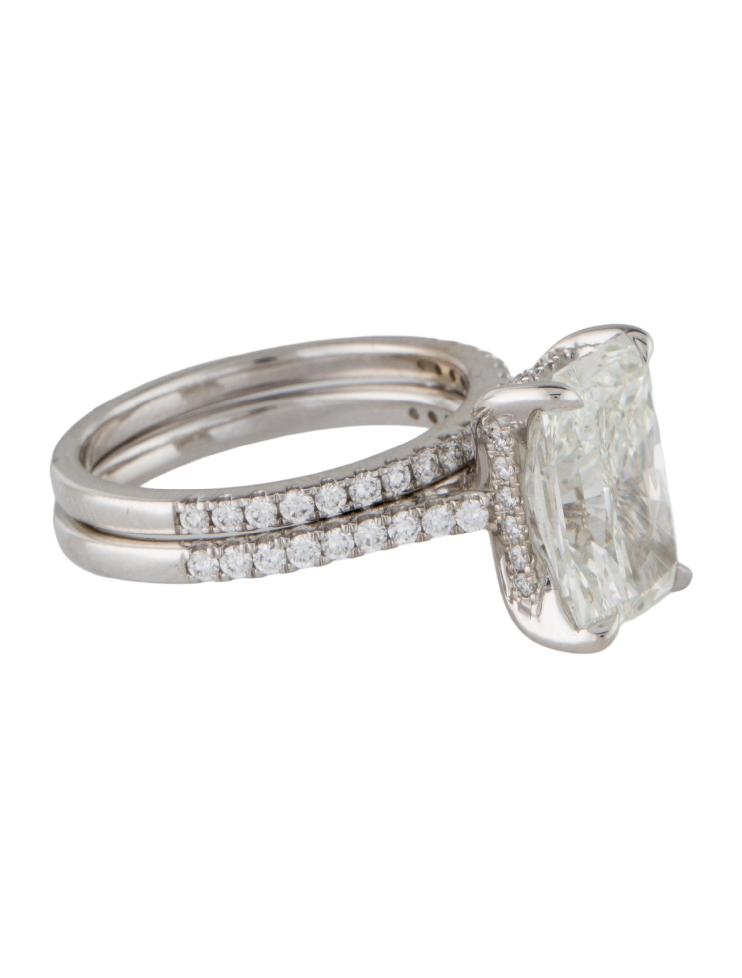 Badgley Mischka 5.07ct Lab-Grown Diamond Wedding Set