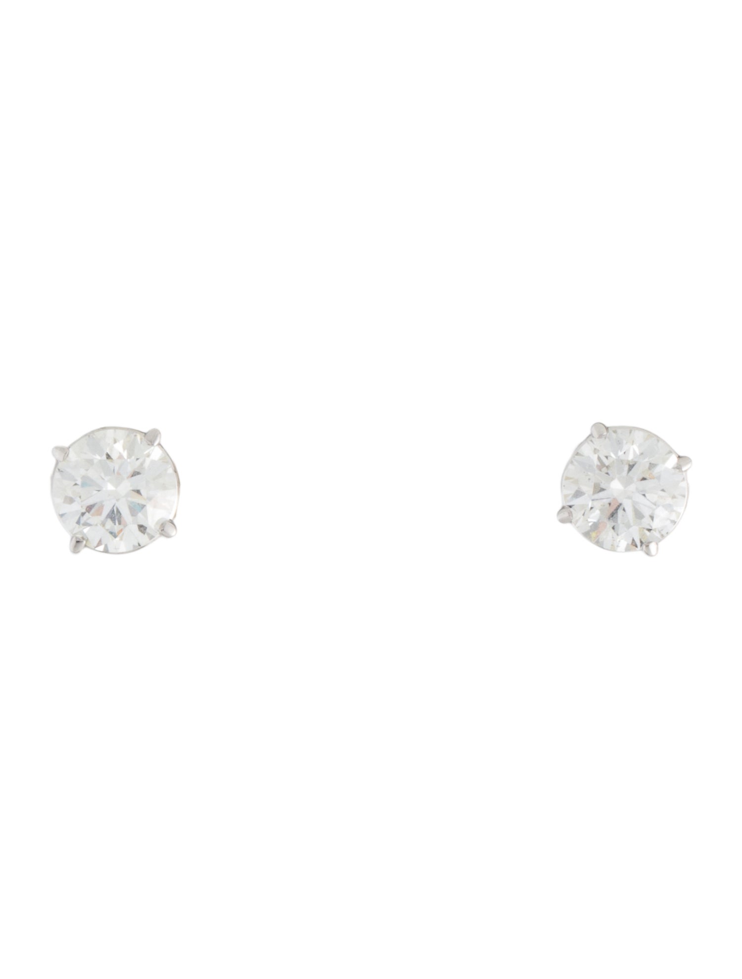 Badgley Mischka 14K 2.17ctw Lab-Grown Diamond Solitaire Stud Earrings