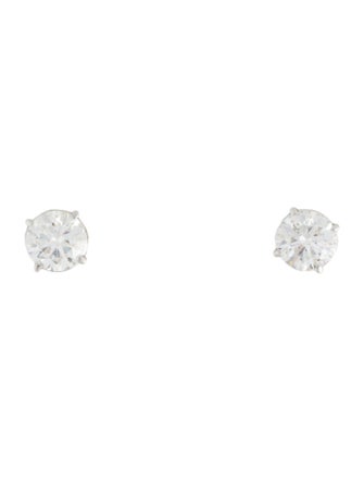 Badgley Mischka 14K 2.17ctw Lab-Grown Diamond Solitaire Stud Earrings