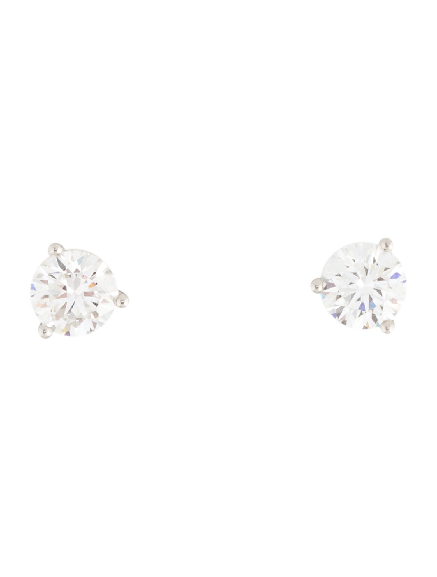 Badgley Mischka Platinum 3.91ctw Lab-Grown Diamond Stud Earrings