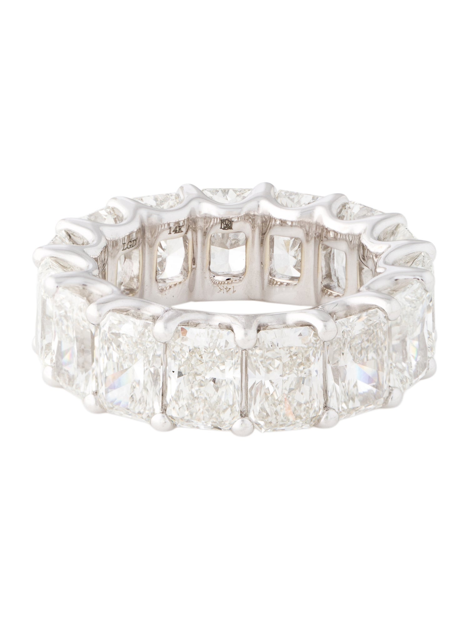 Badgley Mischka 14K 15.09ctw Lab-Grown Diamond Eternity Band