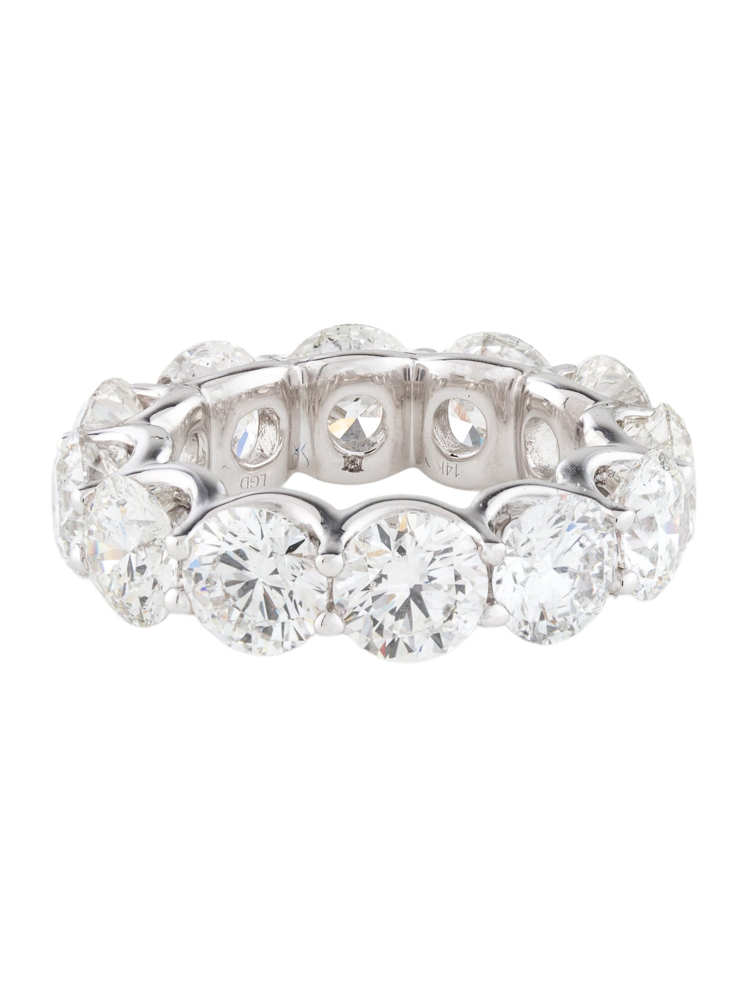 Badgley Mischka 14K 14.01ctw Lab-Grown Diamond Eternity Band Ring