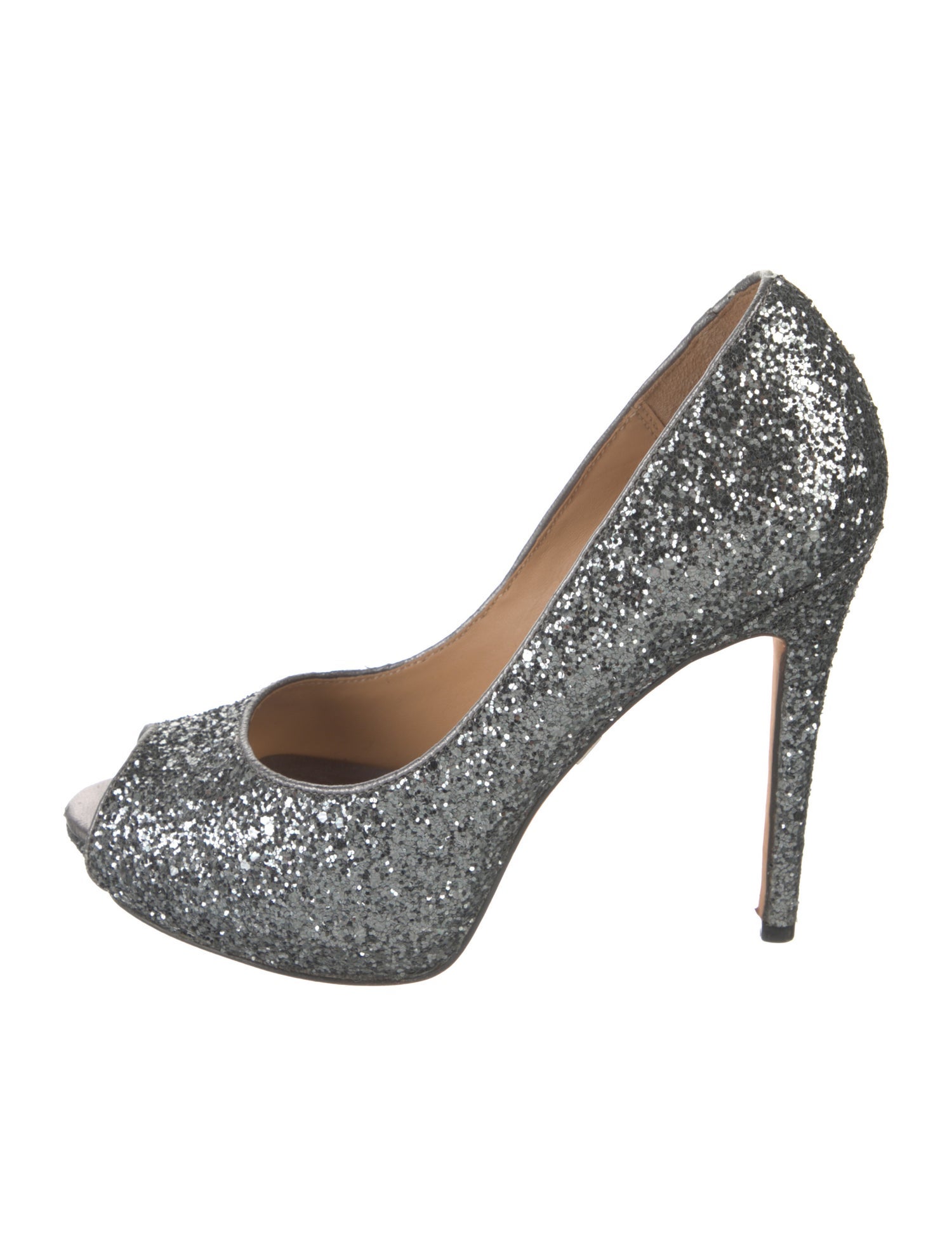 Badgley Mischka Glitter Pumps