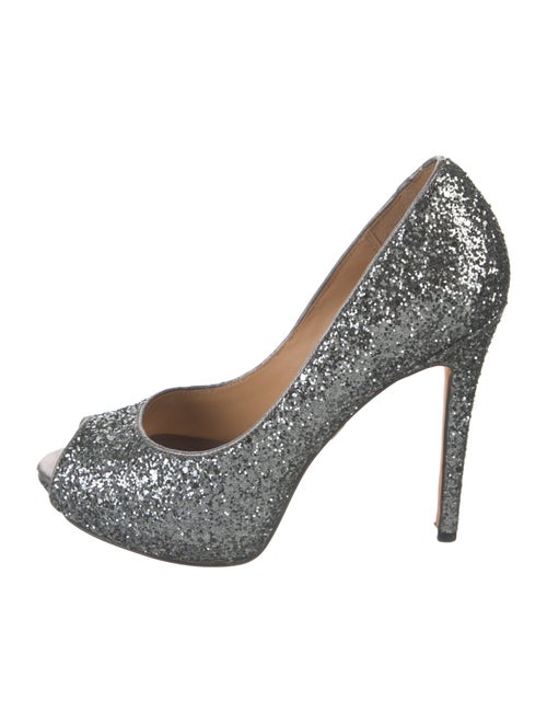 Badgley Mischka Glitter Pumps