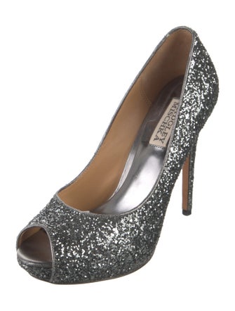 Badgley Mischka Glitter Pumps