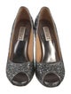Badgley Mischka Glitter Pumps