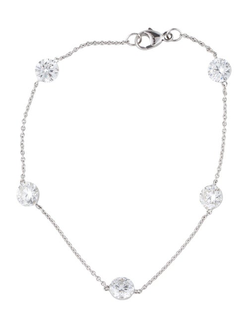 Badgley Mischka 14K 3.35ctw Lab-Grown Diamond Station Bracelet