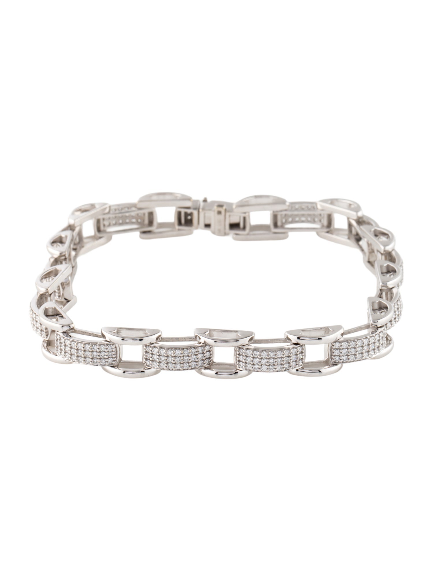 Badgley Mischka 14K 2.15ctw Lab-Grown Diamond Pave Bar Bracelet