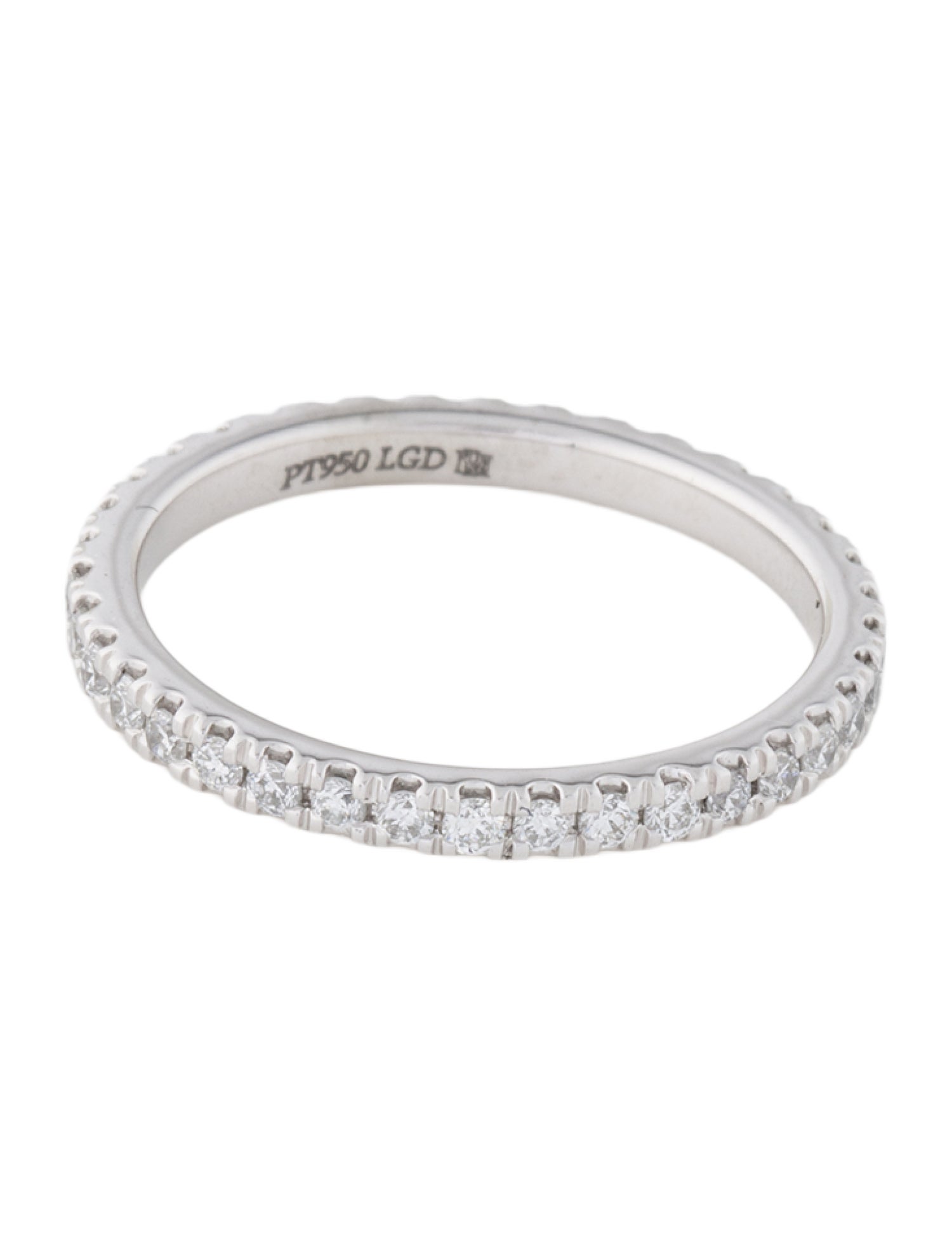 Badgley Mischka Platinum Lab-Grown Diamond Eternity Band