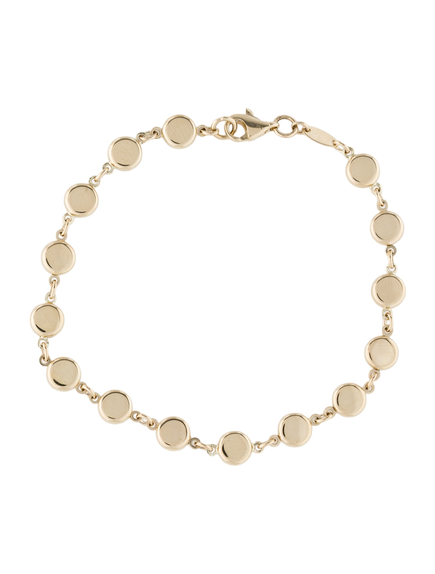 Badgley Mischka 14K Circle Link Bracelet
