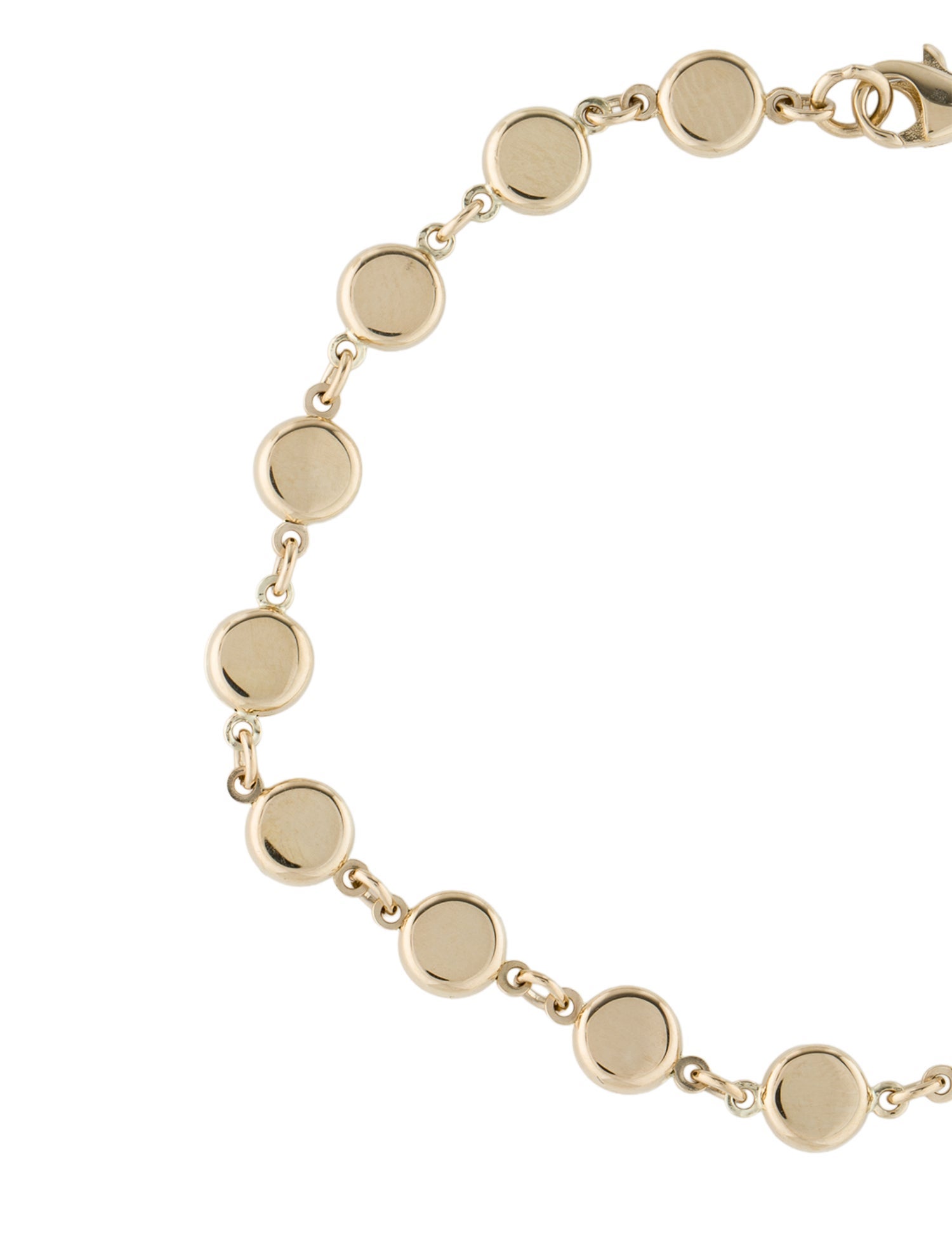 Badgley Mischka 14K Circle Link Bracelet