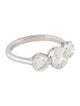 Badgley Mischka 3.12ctw Lab-Grown Three Stone Engagement Ring