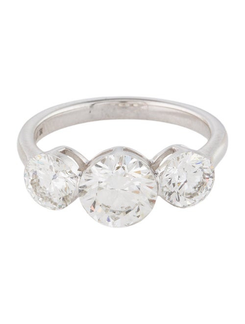 Badgley Mischka 3.12ctw Lab-Grown Three Stone Engagement Ring