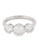 Badgley Mischka 3.12ctw Lab-Grown Three Stone Engagement Ring