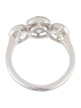 Badgley Mischka 3.12ctw Lab-Grown Three Stone Engagement Ring