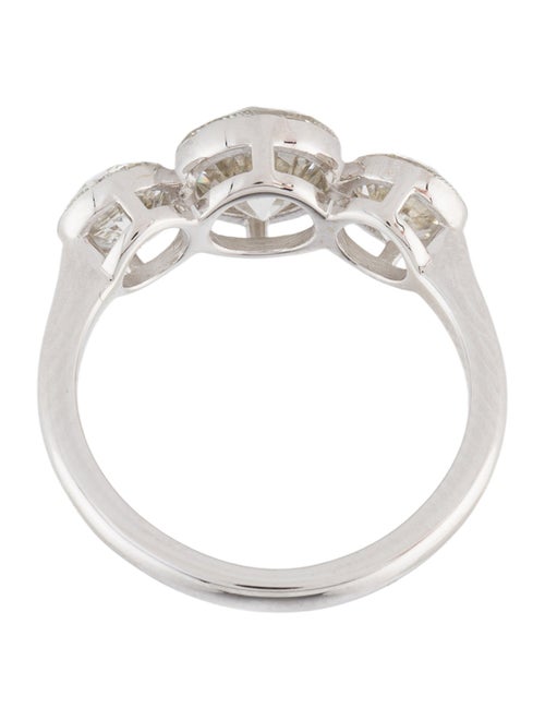 Badgley Mischka 3.12ctw Lab-Grown Three Stone Engagement Ring