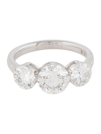 Badgley Mischka 3.02ctw Lab-Grown Diamond Three Stone Engagement Ring