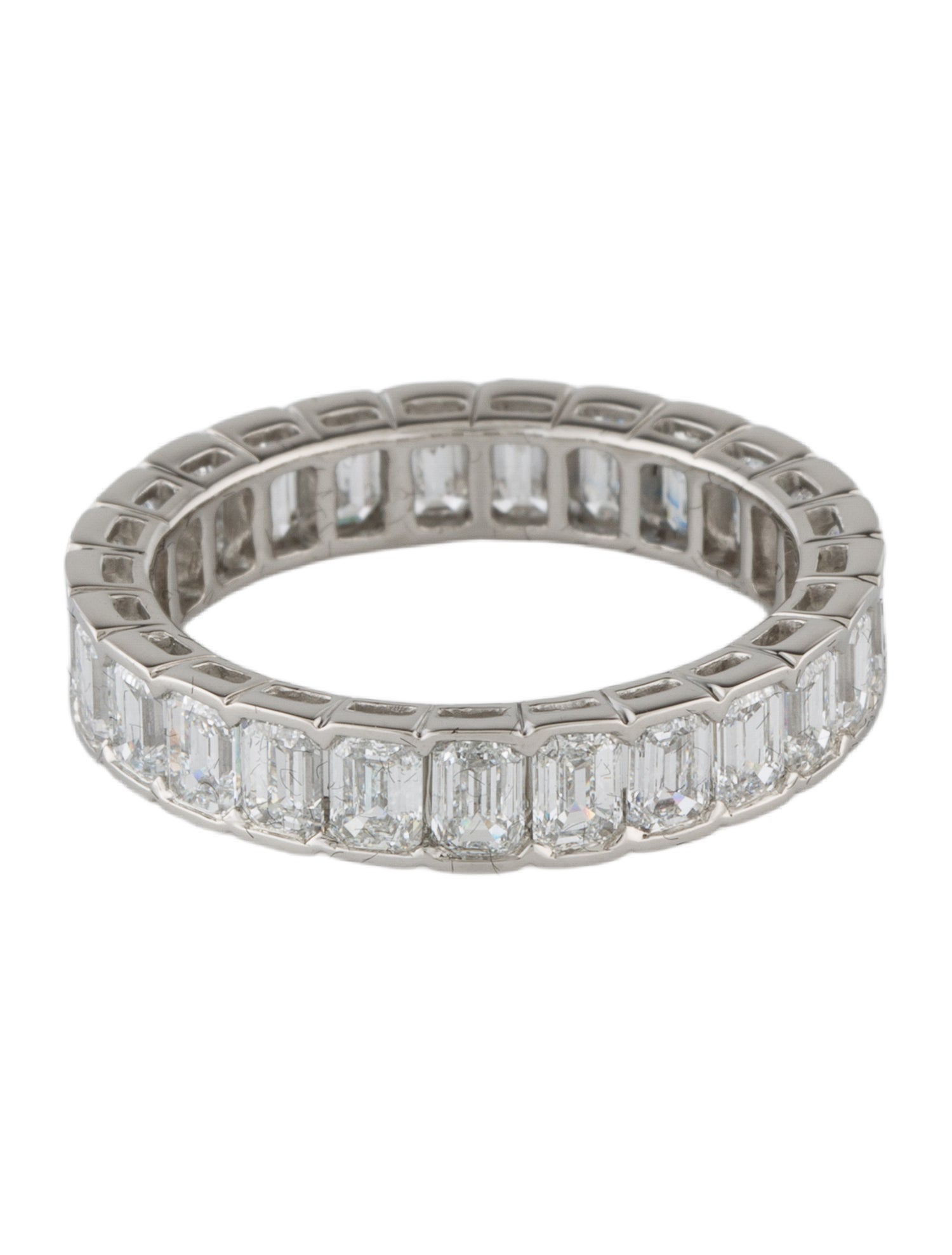 Badgley Mischka Platinum 4.00ctw Lab-Grown Diamond Eternity Band