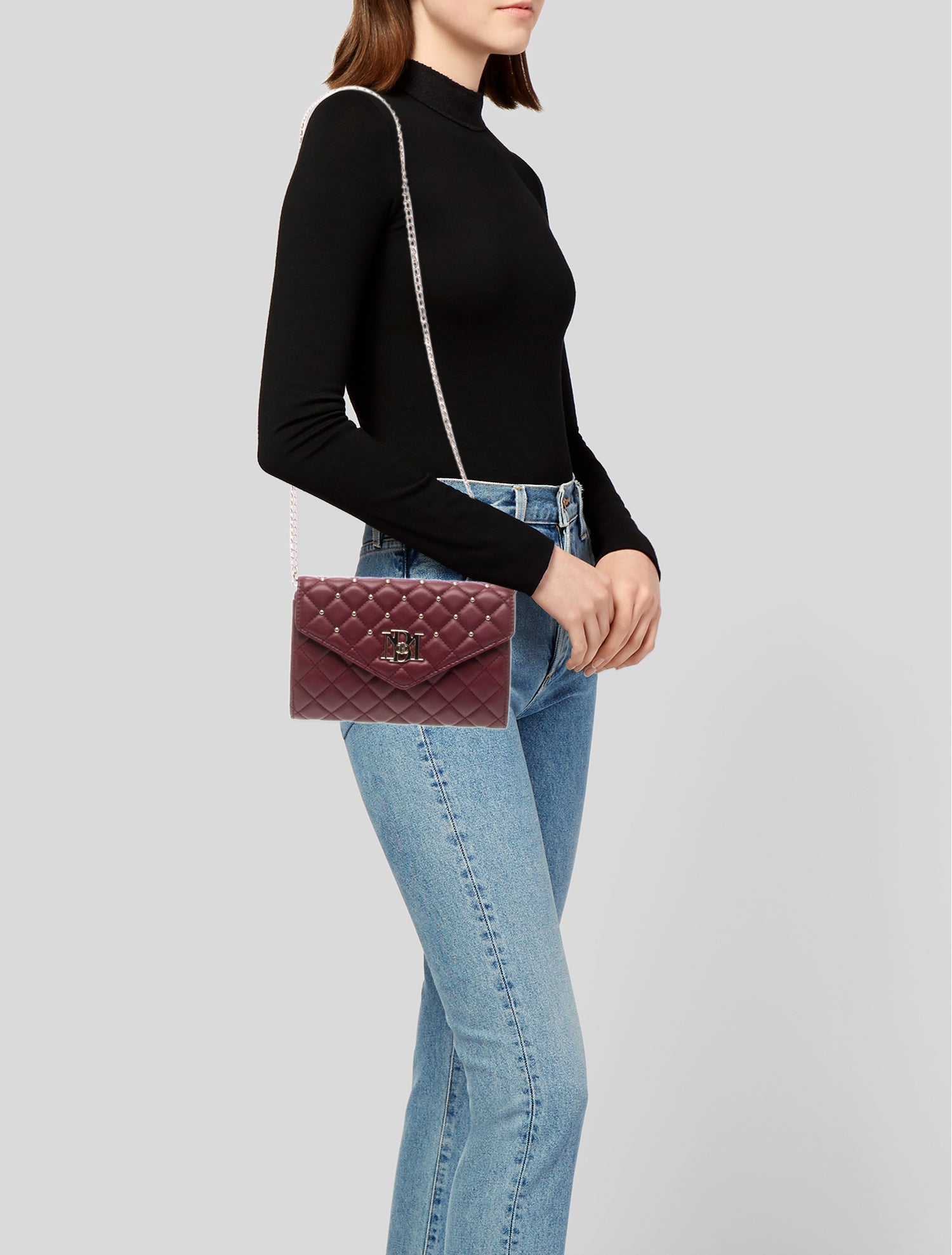 Badgley Mischka Leather Shoulder Bag