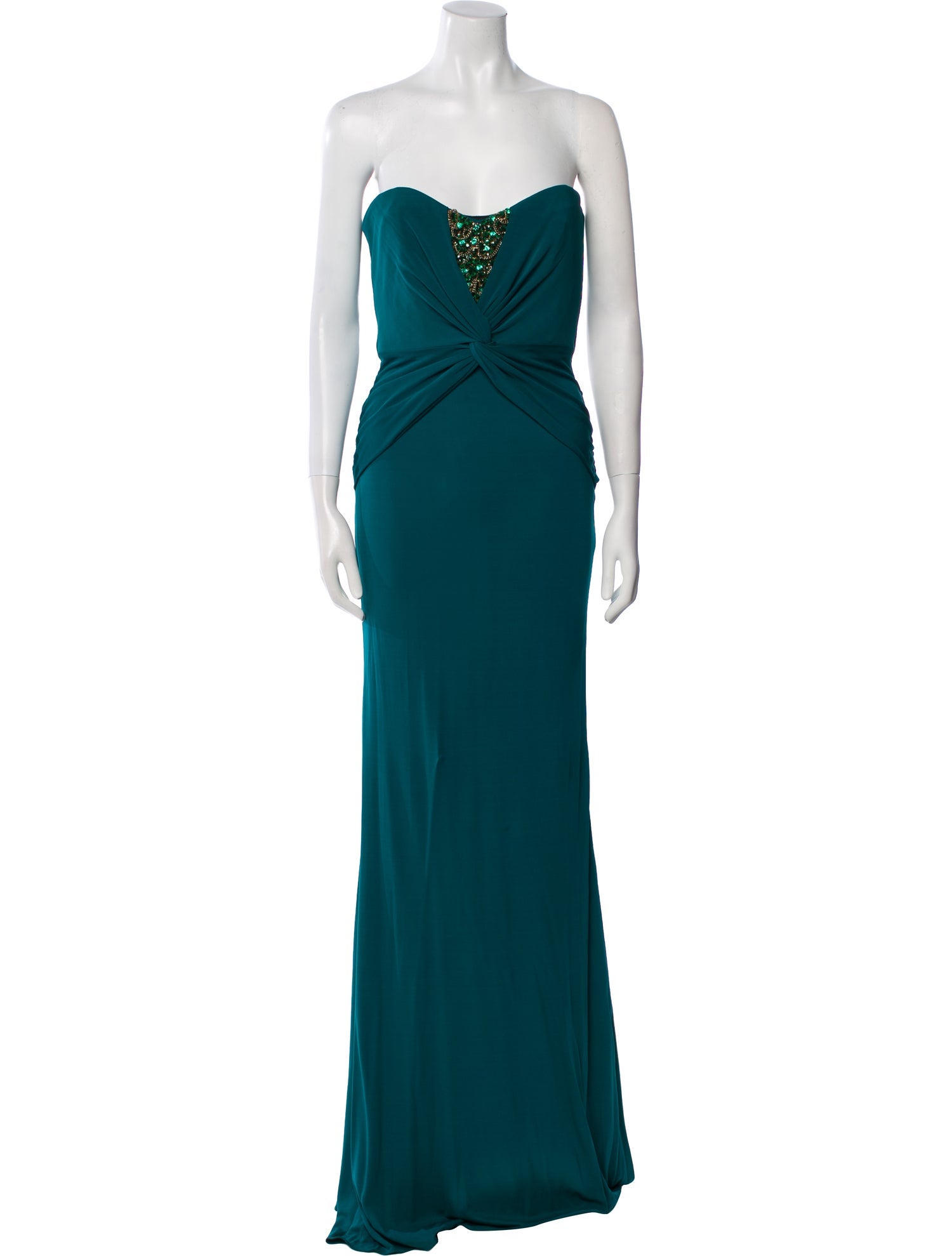 Badgley Mischka Strapless Long Dress