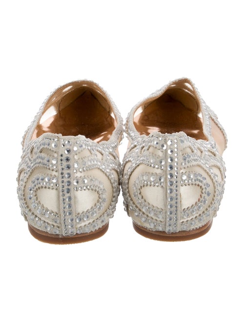 Badgley Mischka Mesh Lace Pattern D'Orsay Flats