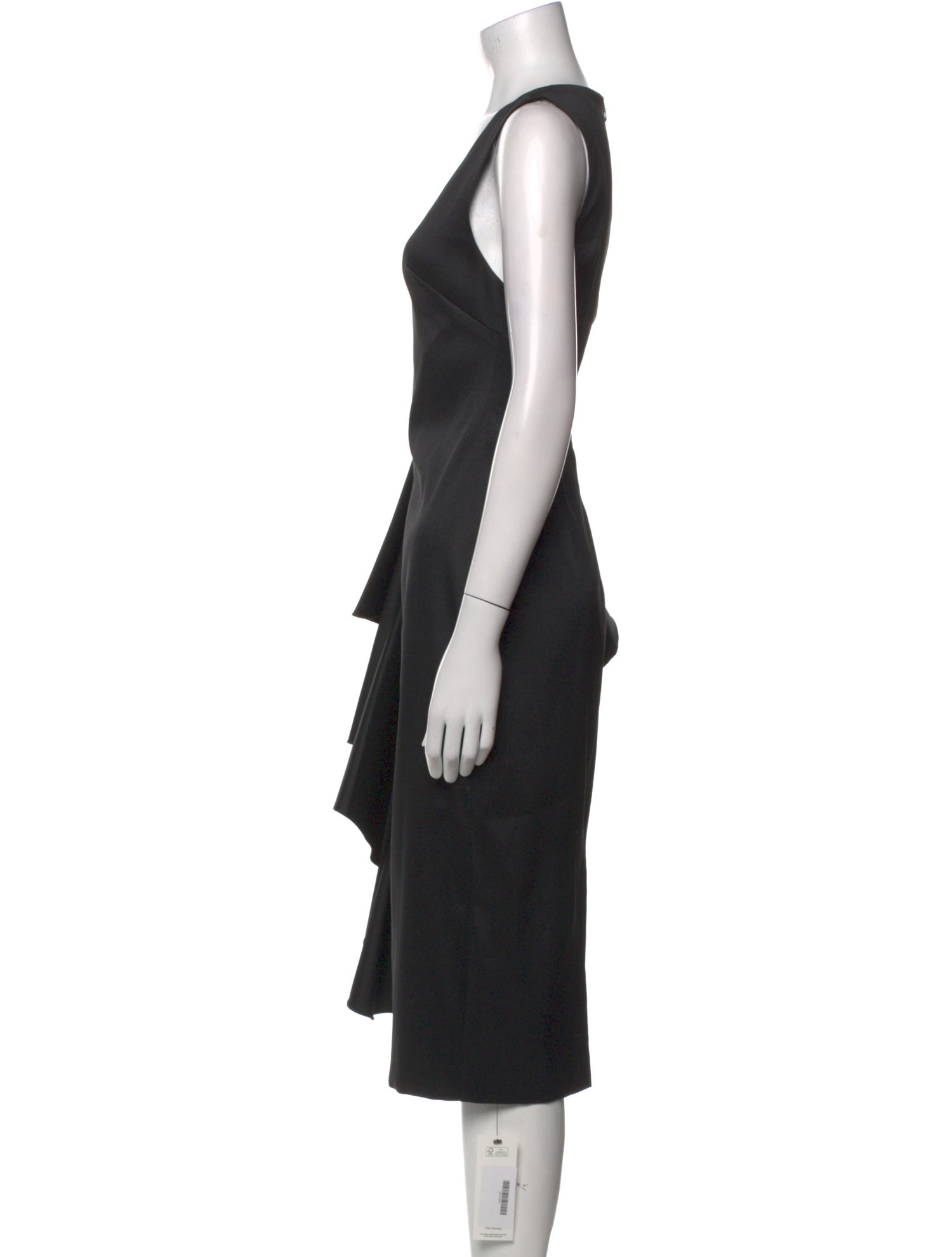 Badgley Mischka V-Neck Midi Length Dress