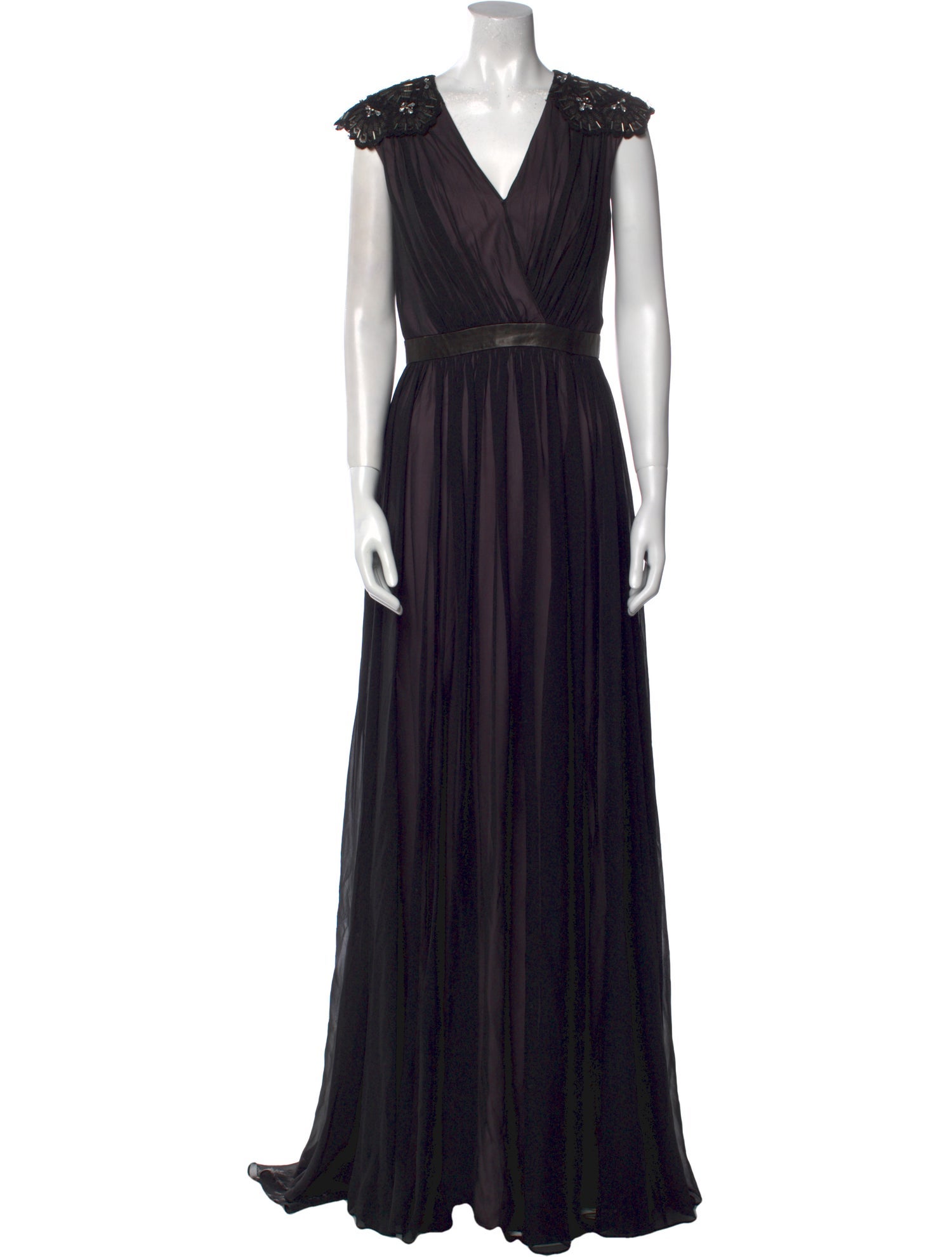 Badgley Mischka Silk Long Dress