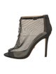 Badgley Mischka Mesh Lace Pattern Pumps